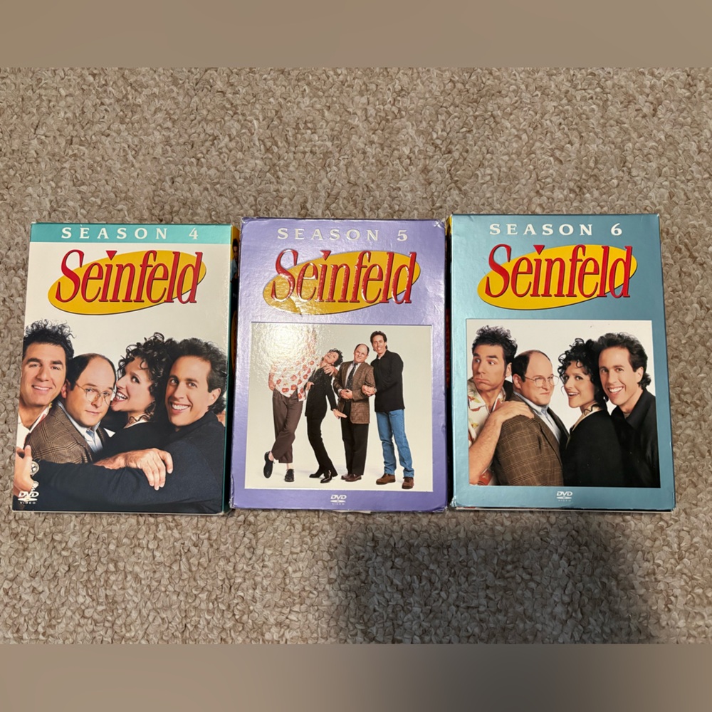 Seinfeld DVDs- Seasons 4,5,6 complete seasons.